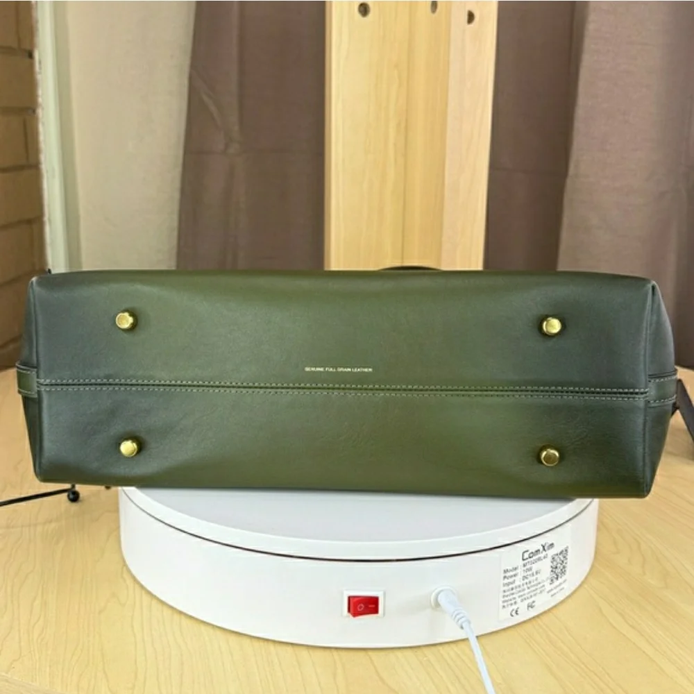 Coach Olive Green Leather Empire Carry All Shoulder Bag (NWOT) - Picture 8 of 16